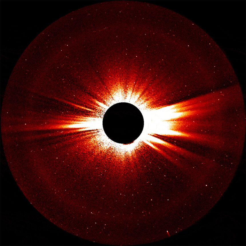 2 spacecraft caught the waves that might heat and accelerate the solar wind