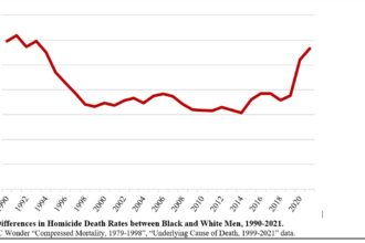 Homicide rates are a major factor in the gap between Black and white life expectancy, suggests study