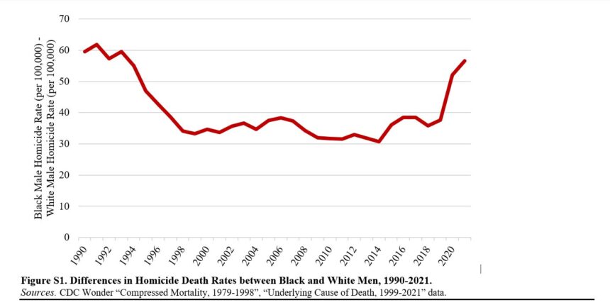 Homicide rates are a major factor in the gap between Black and white life expectancy, suggests study