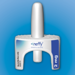 A picture of an epinephrine nasal spray for the treatment of severe allergic reactions