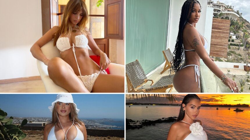 Sexy Stars In White-Hot Bikinis ... Work Hard Play Hard!