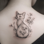 The Sleek Simplicity of Cat Outline Tattoos – IMAGELLA