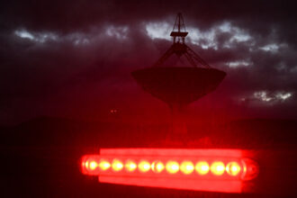 The Green Bank Observatory contains eight dishes that detect radiation from objects in space in the form of radio waves.