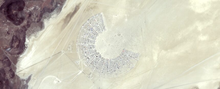 Amazing Photo Shows The Burning Man Festival As Seen From Space : ScienceAlert