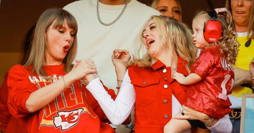 Brittany Mahomes Channels Taylor Swift’s Game Day Style at Chiefs Game