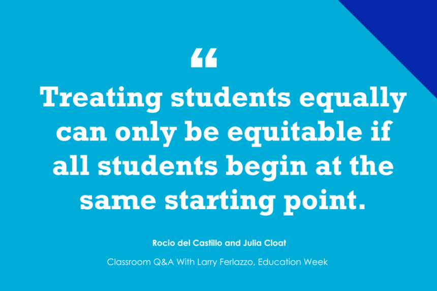 'Equality' and 'Equity' Are Different. But in Thriving Schools, They Coexist (Opinion)