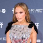 Jennifer Lopez Stuns in Side-Baring Gown on TIFF Red Carpet