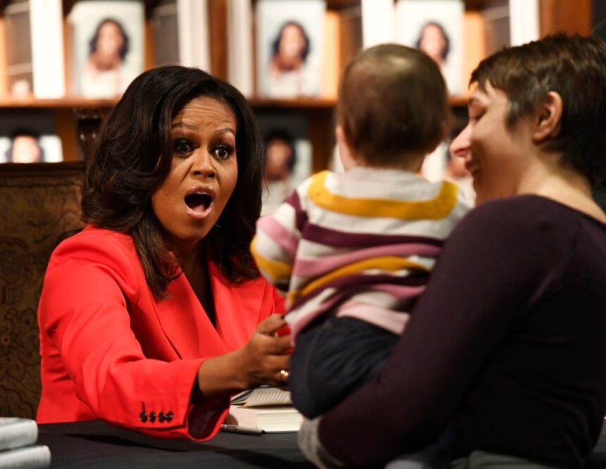 Michelle Obama leaves surprise signed books at Denver bookstore