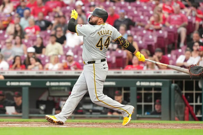 Pirates designate Rowdy Tellez four plate appearances short of a $200K bonus