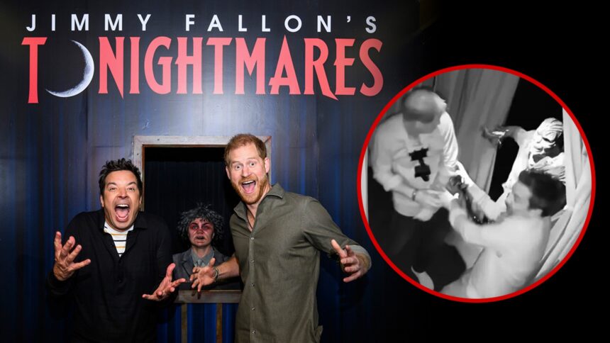 Prince Harry Can't Stop Screaming Curses in Haunted Maze With Jimmy Fallon