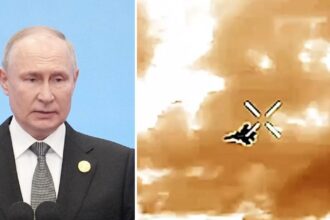 Putin's $50M Fighter Jet Plunges Into Black Sea After Being Shot Down by Ukraine