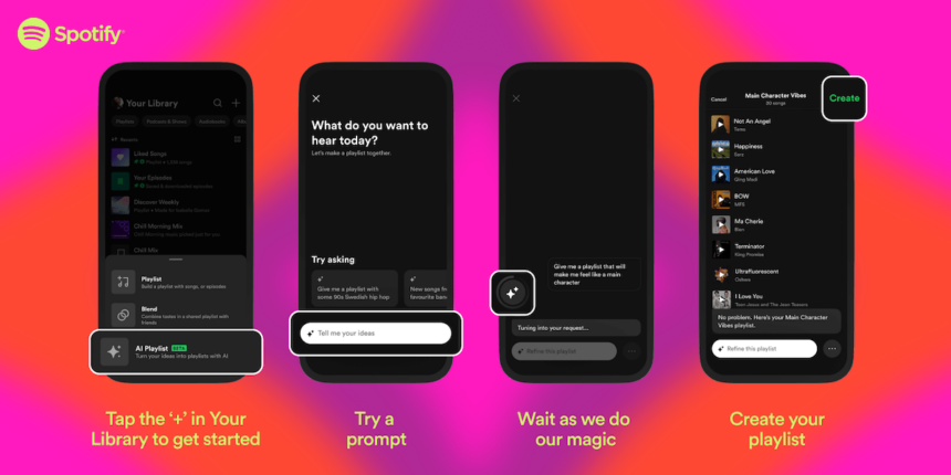 Spotify’s AI playlist feature rolls out to the U.S. and more markets