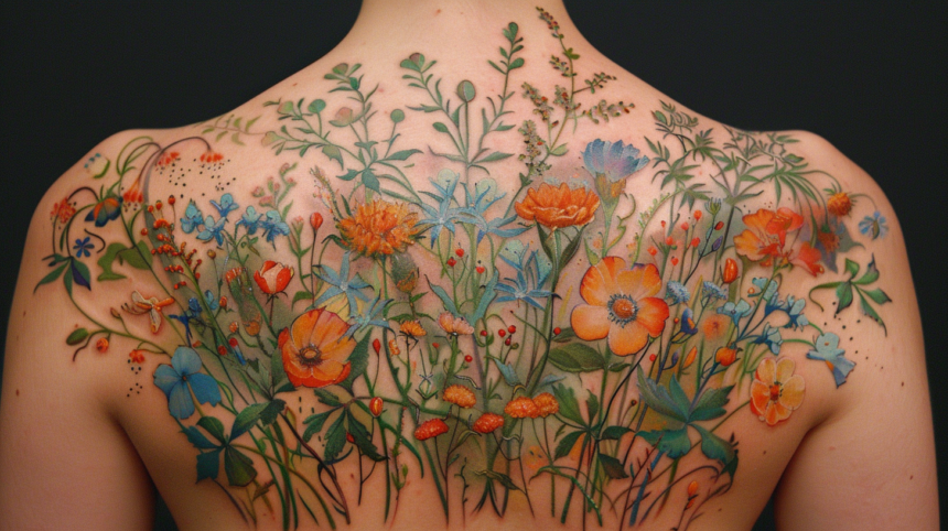 The Timeless Appeal of the Wildflower Tattoo – IMAGELLA