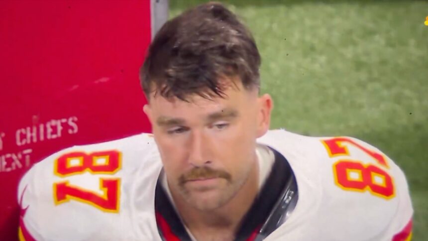 Travis Kelce Appears Dejected After Taylor Swift Misses Chiefs Game