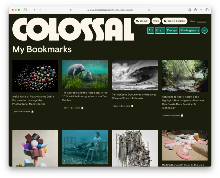 Want to Save a Colossal Article for Later? Bookmarking Is Here — Colossal