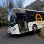 Wrong turn? Bus gets stuck on steep Dunedin street