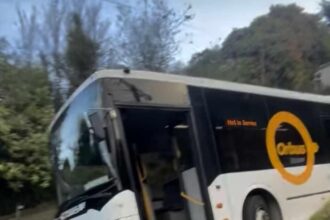 Wrong turn? Bus gets stuck on steep Dunedin street