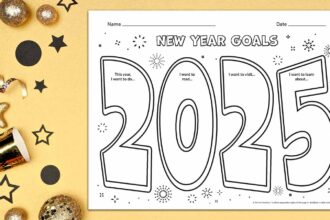 2025 New Years Goals Template Feature