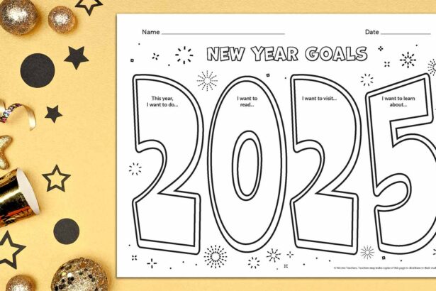 2025 New Year Goals Template: Free Goal Tracker