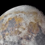 a close up image of the moon