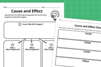 Cause-and-Effect Graphic Organizer Bundle (Free Printables)