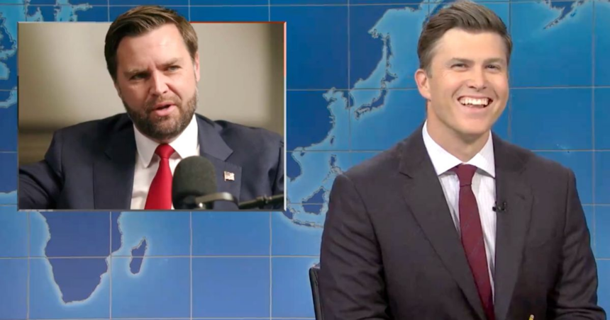 Colin Jost Trolls JD Vance Over His 2020 Election Dance On 'Weekend Update'