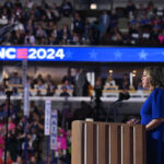 Former national security adviser Olivia Troye speaks at the Democratic National Convention on Aug. 21.