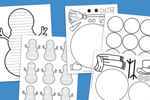 Free Snowman Template Printable Bundle for Winter