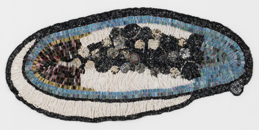 From Computer Keys and Bottle Caps, Moffat Takadiwa's Tapestries Collapse Geographies — Colossal