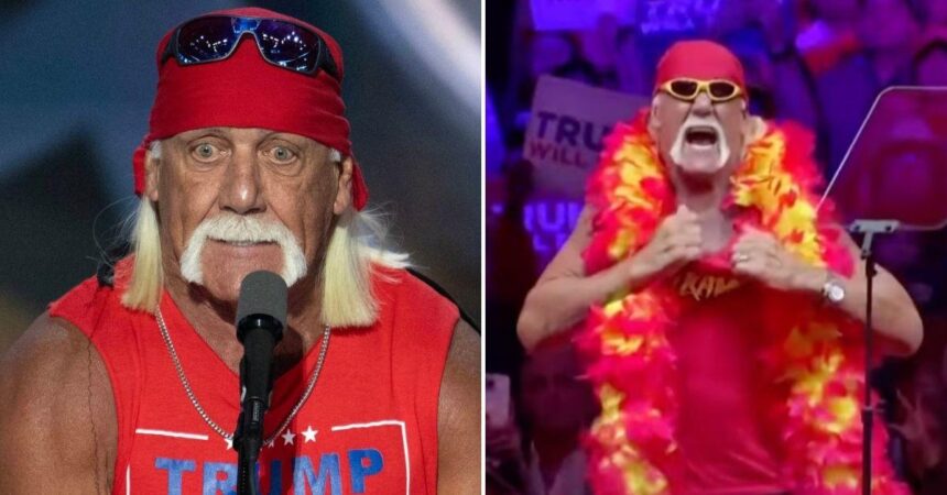 Hulk Hogan, 71, Raises Concern With Struggle To Rip Tank At Trump Rally