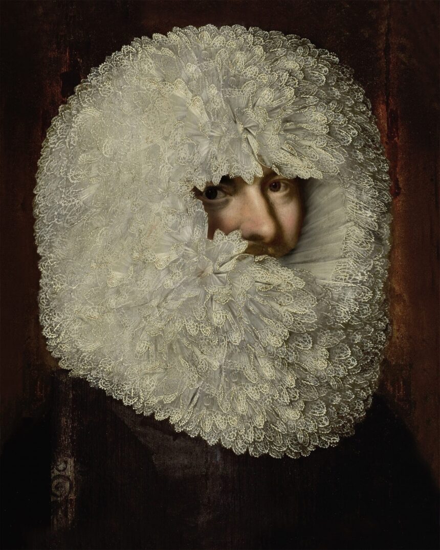 In ‘Hidden Portraits,’ Volker Hermes Reimagines Historical Figures in Overwhelming Frippery — Colossal