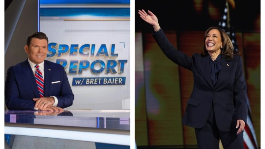 Kamala Harris to Give First Fox News Interview to Bret Baier