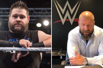 WWE Superstar Kevin Owens and Triple H (Images via WWE.com and Triple H on X)