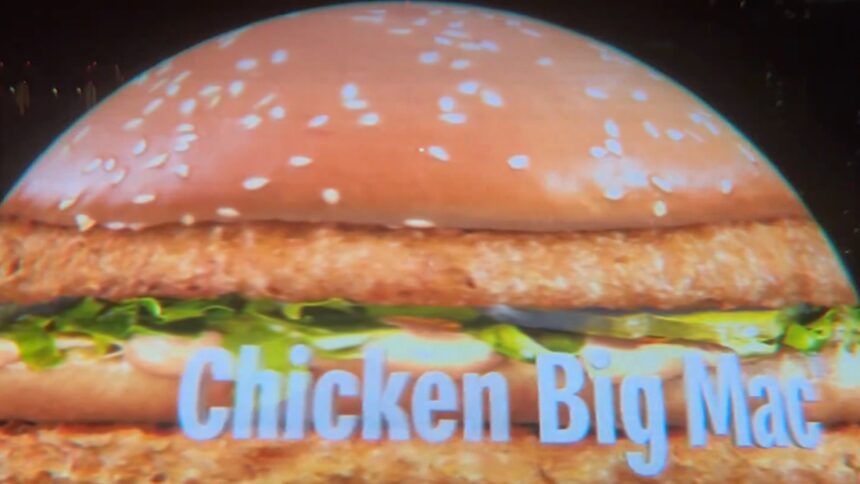 McDonald's Chicken Big Mac Takes Over Las Vegas Sphere