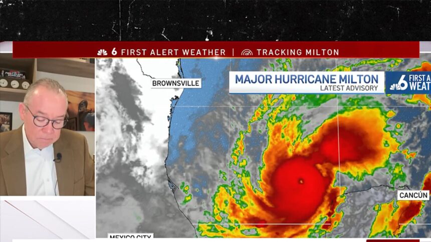 Meteorologist Gets Emotional Reporting on Hurricane Milton, 'Just Horrific'