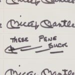 Mickey Mantle One-Of-A-Kind Autograph Hits Auction Block, 'These Pens Suck'