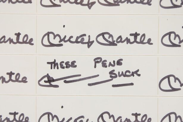 Mickey Mantle One-Of-A-Kind Autograph Hits Auction Block, 'These Pens Suck'