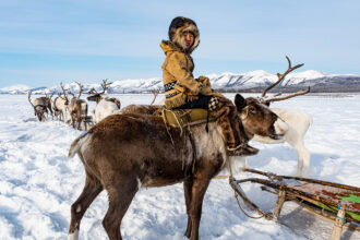 Evenki reindeer herders rely on environmental features to navigate.