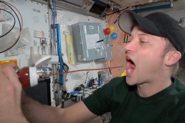 See (and never unsee) a NASA astronaut eating ketchup in space