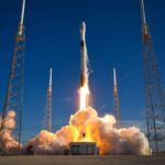 spacex falcon 9 rocket launches south korea's danuri lunar orbiter