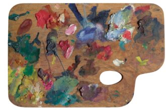 a palette used by Edvard Munch