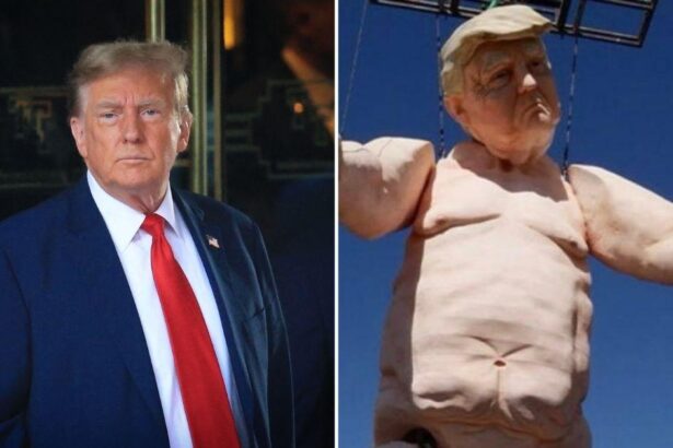 Trump's 43-Foot Naked Statue Sparks Outrage — Is He Ready to Sue?