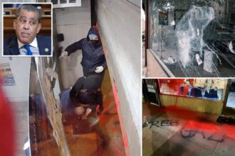 Video shows vandals smashing Rep. Adriano Espaillat’s office with a hammer and red paint