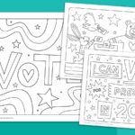 Voting Coloring Pages Feature