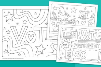 Voting Coloring Pages Feature