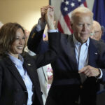 Harris and Biden attend a Labor Day event Sept. 2 at a union hall in Pittsburgh.