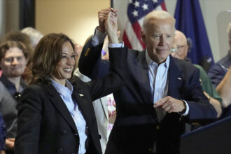 Harris and Biden attend a Labor Day event Sept. 2 at a union hall in Pittsburgh.