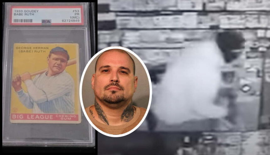 18-time convicted felon gets 6 years for stealing rare baseball cards