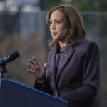 Vice President Kamala Harris delivers a concession speech for the 2024 presidential election on the campus of Howard University in Washington, Wednesday, Nov. 6, 2024.