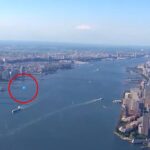 Brilliant orb zooming past NYC accidentally caught on film by local news chopper